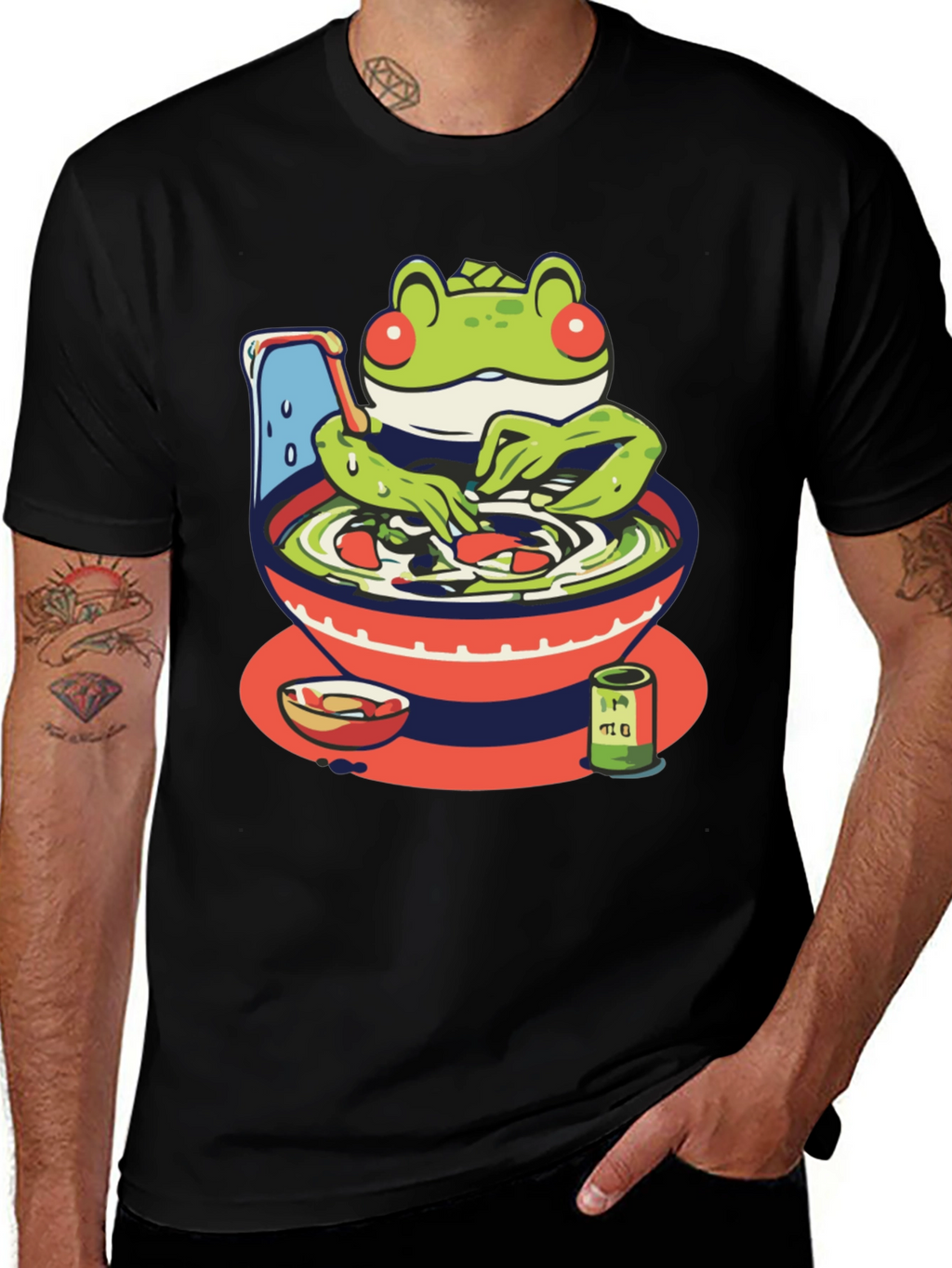 Frog Ramen T-Shirt - Unique Graphic Tee