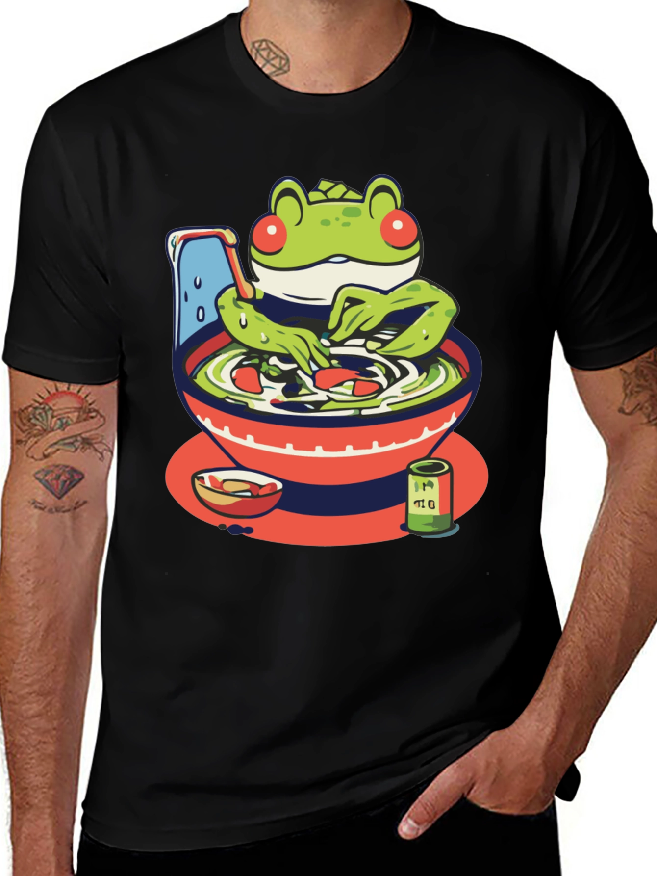 Frog Ramen T-Shirt - Unique Graphic Tee