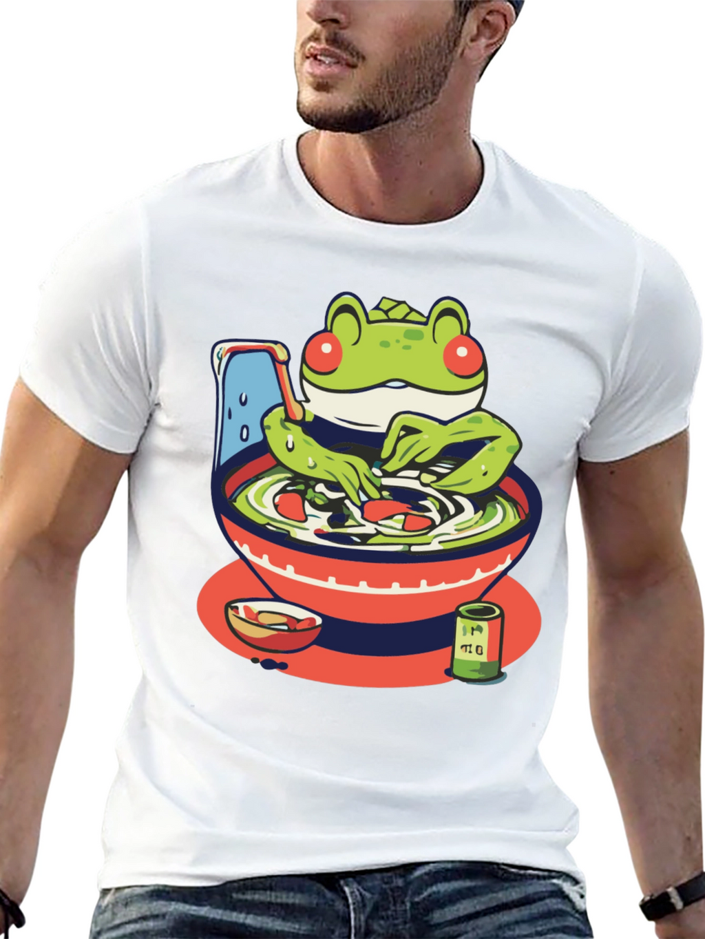 Frog Ramen T-Shirt - Unique Graphic Tee