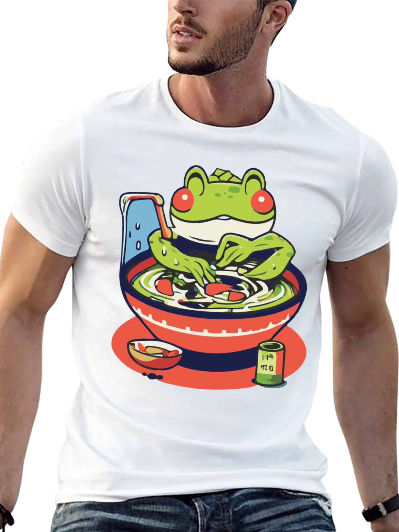 Frog Ramen T-Shirt - Unique Graphic Tee