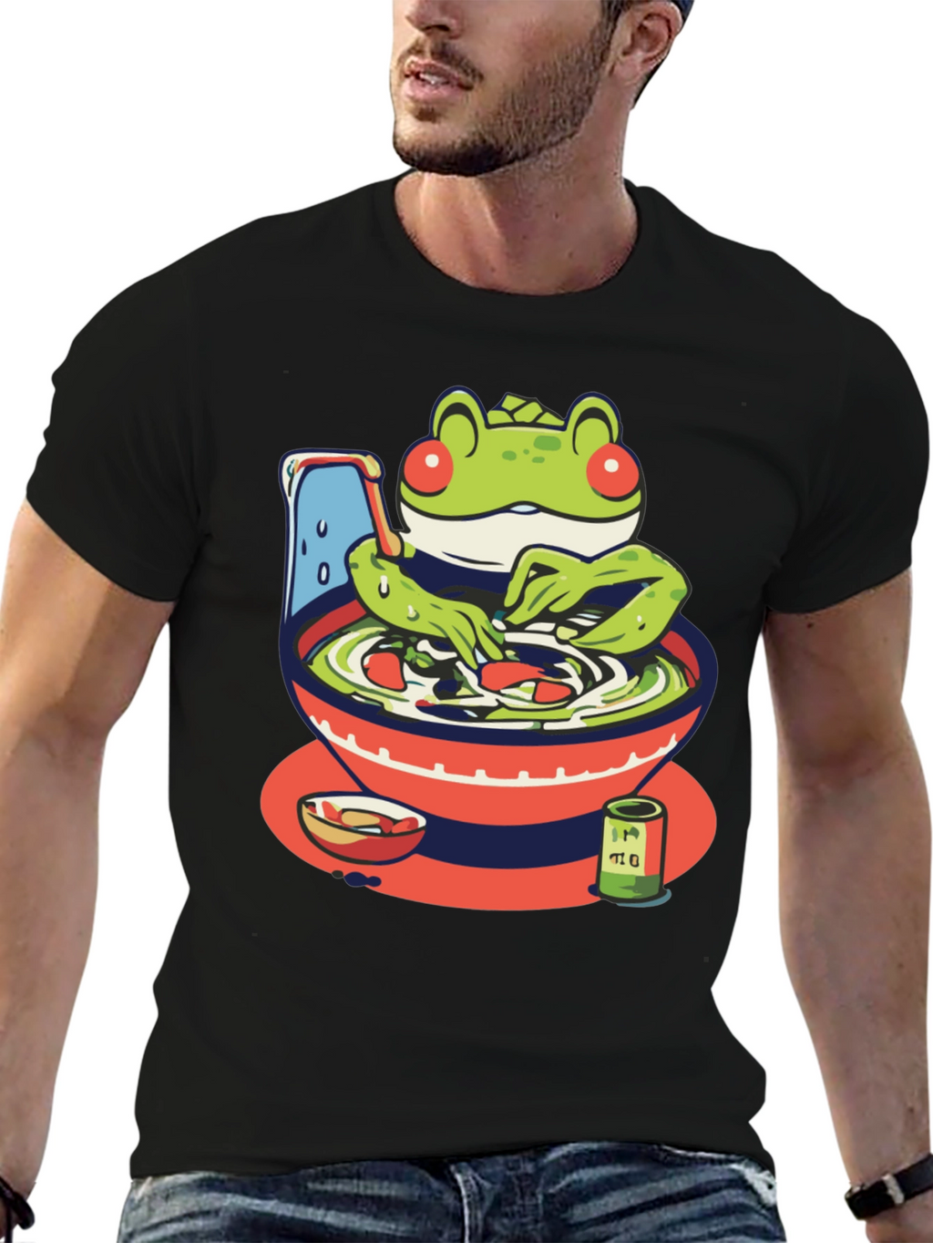 Frog Ramen T-Shirt - Unique Graphic Tee