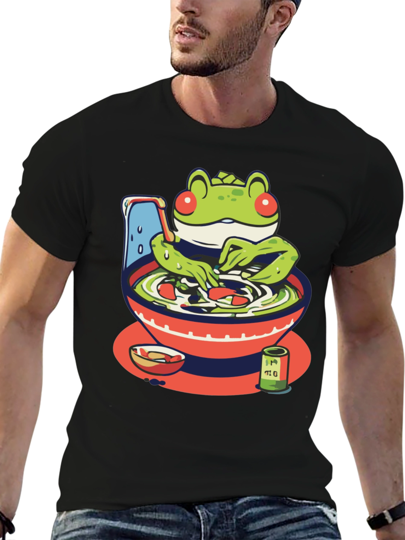 Frog Ramen T-Shirt - Unique Graphic Tee