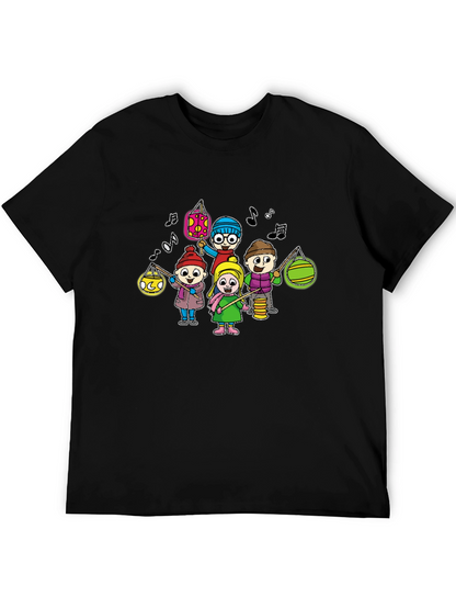 Cartoon Kids Lanterns T-Shirt