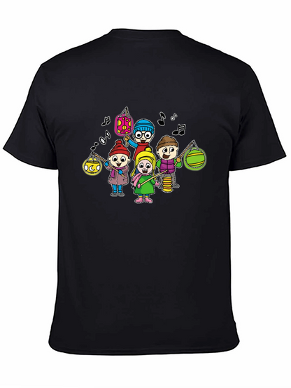 Cartoon Kids Lanterns T-Shirt