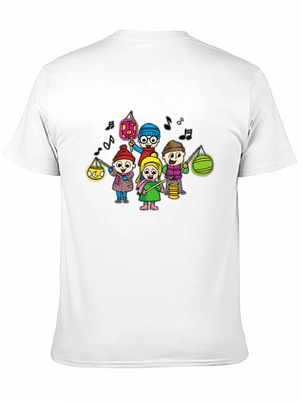 Cartoon Kids Lanterns T-Shirt