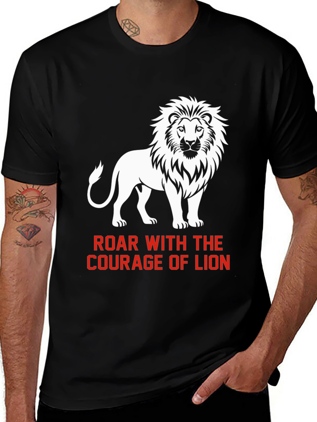 Courage of Lion Graphic T-Shirt