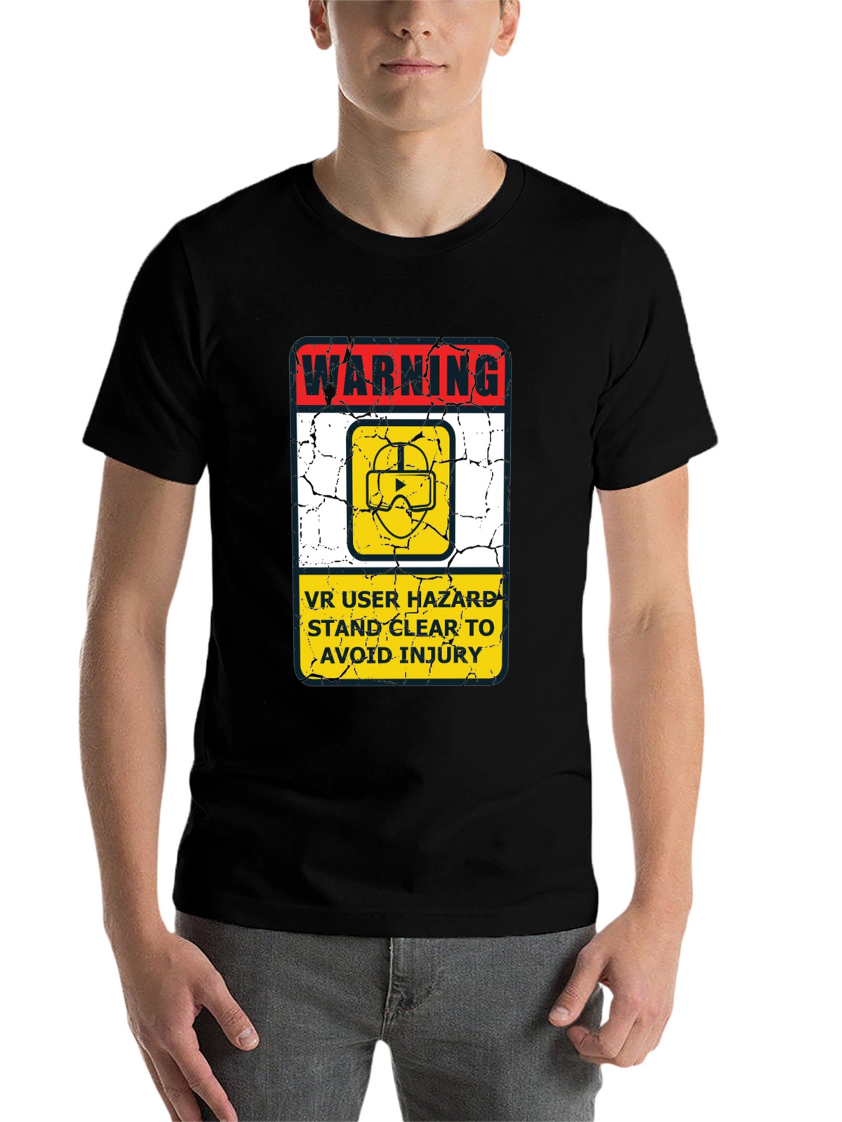 VR Hazard Warning Graphic Tee