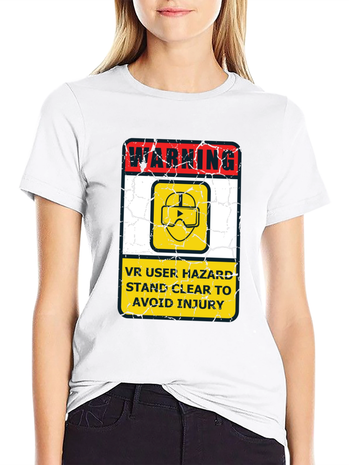 VR Hazard Warning Graphic Tee