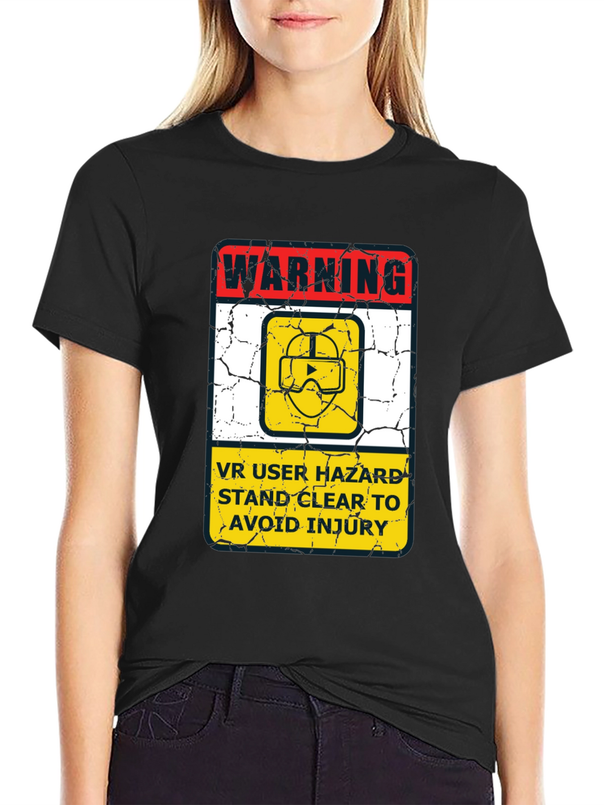 VR Hazard Warning Graphic Tee