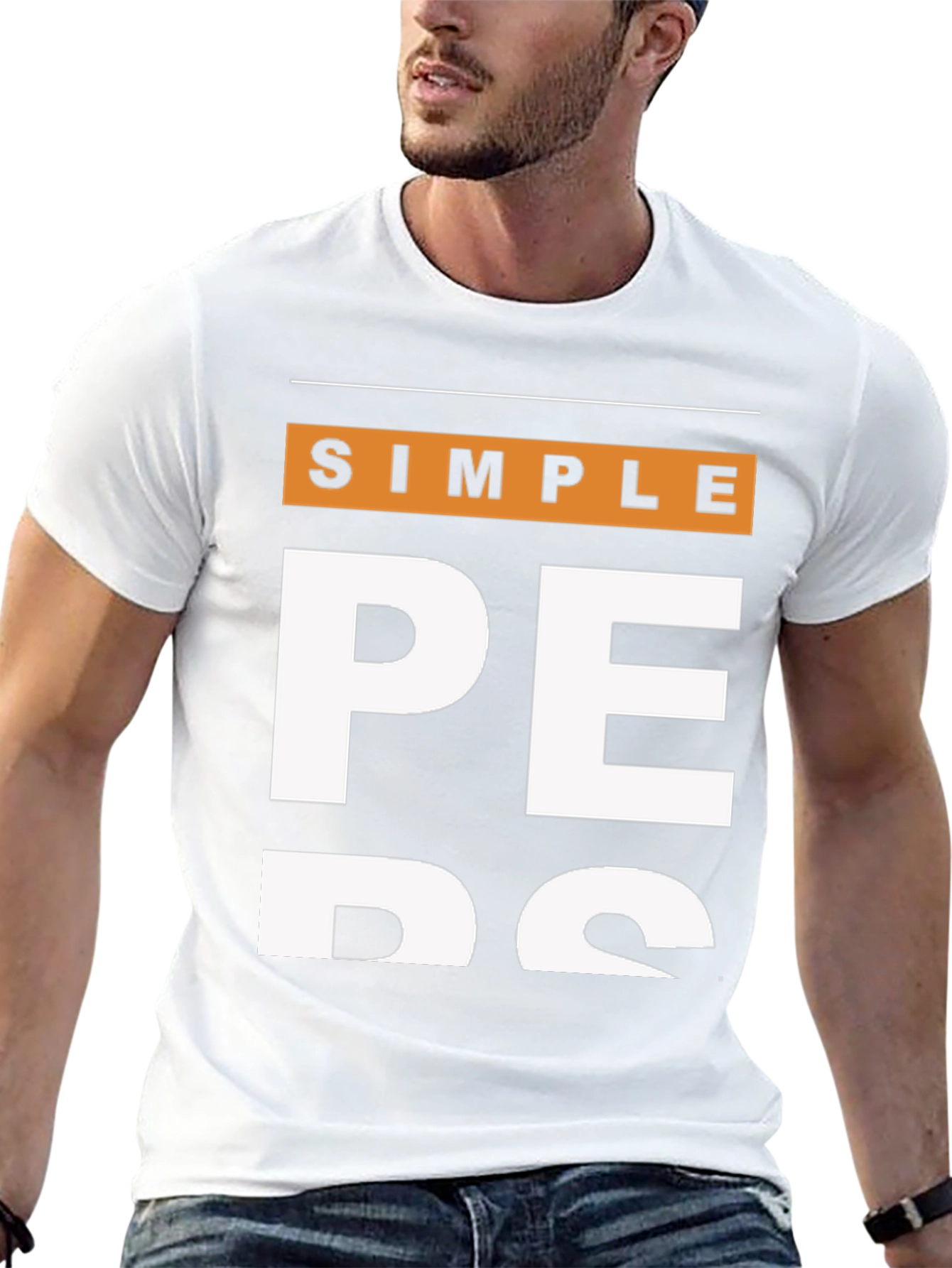 Simple Pers Black T-Shirt - Casual Fashion