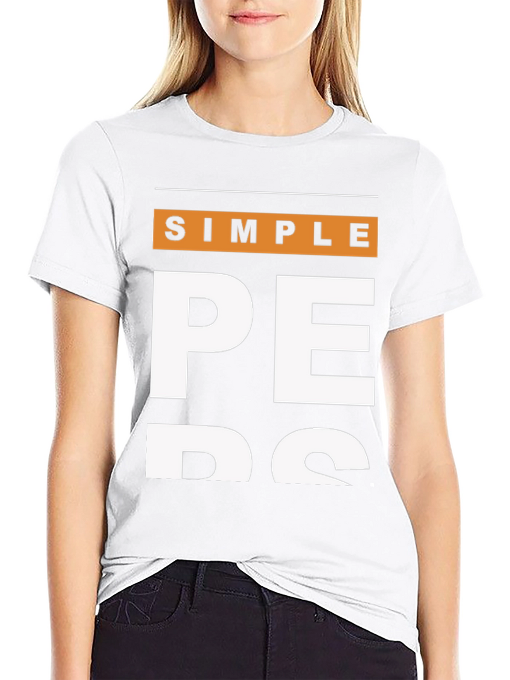 Simple Pers Black T-Shirt - Casual Fashion