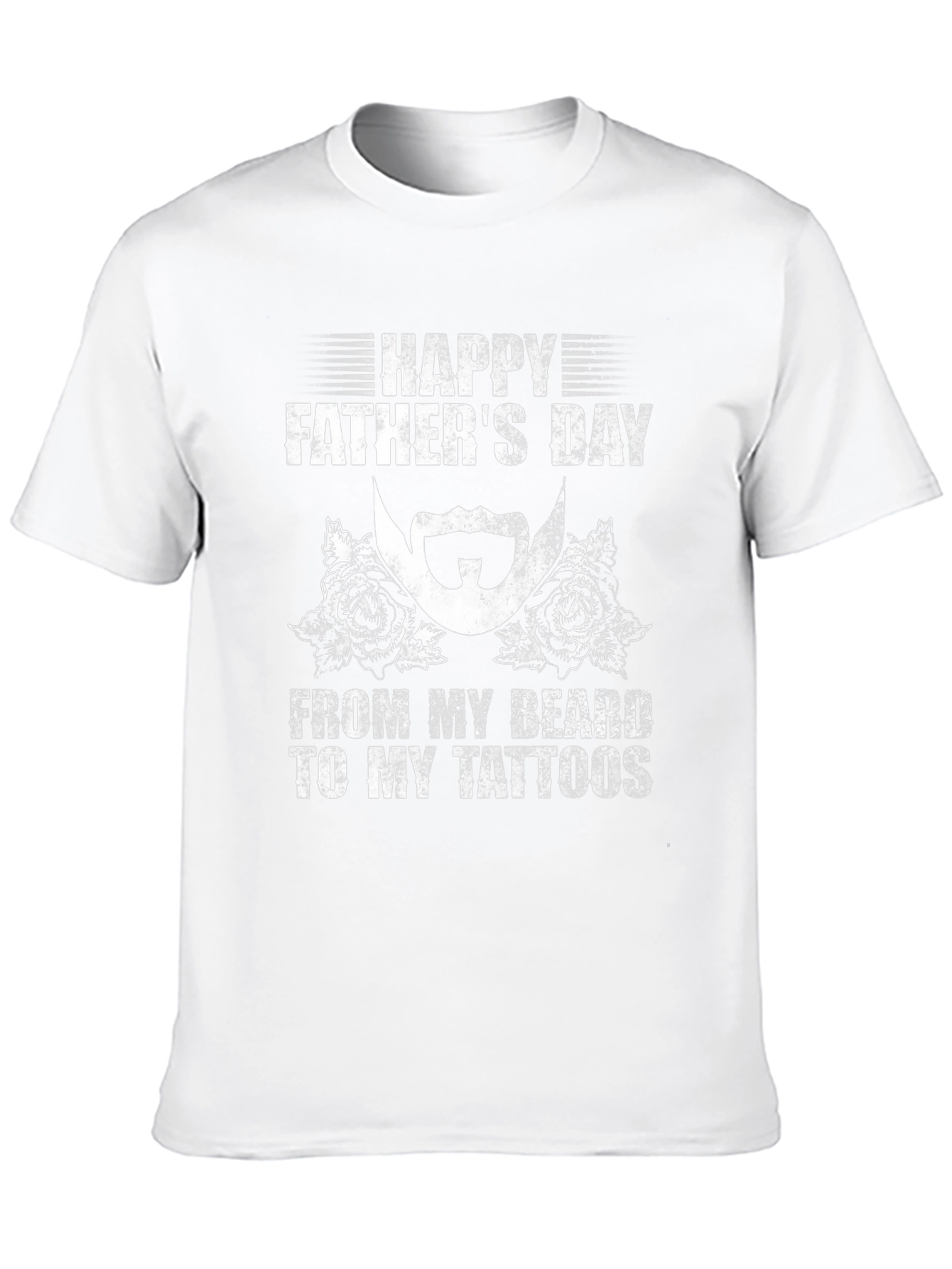 Happy Fathers Day Beard & Tattoo T-Shirt