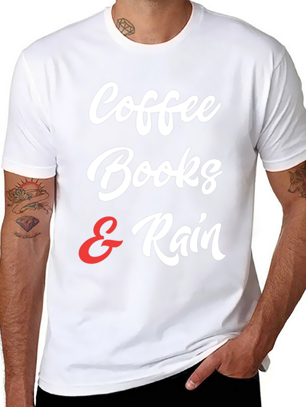 Coffee Books & Rain T-Shirt