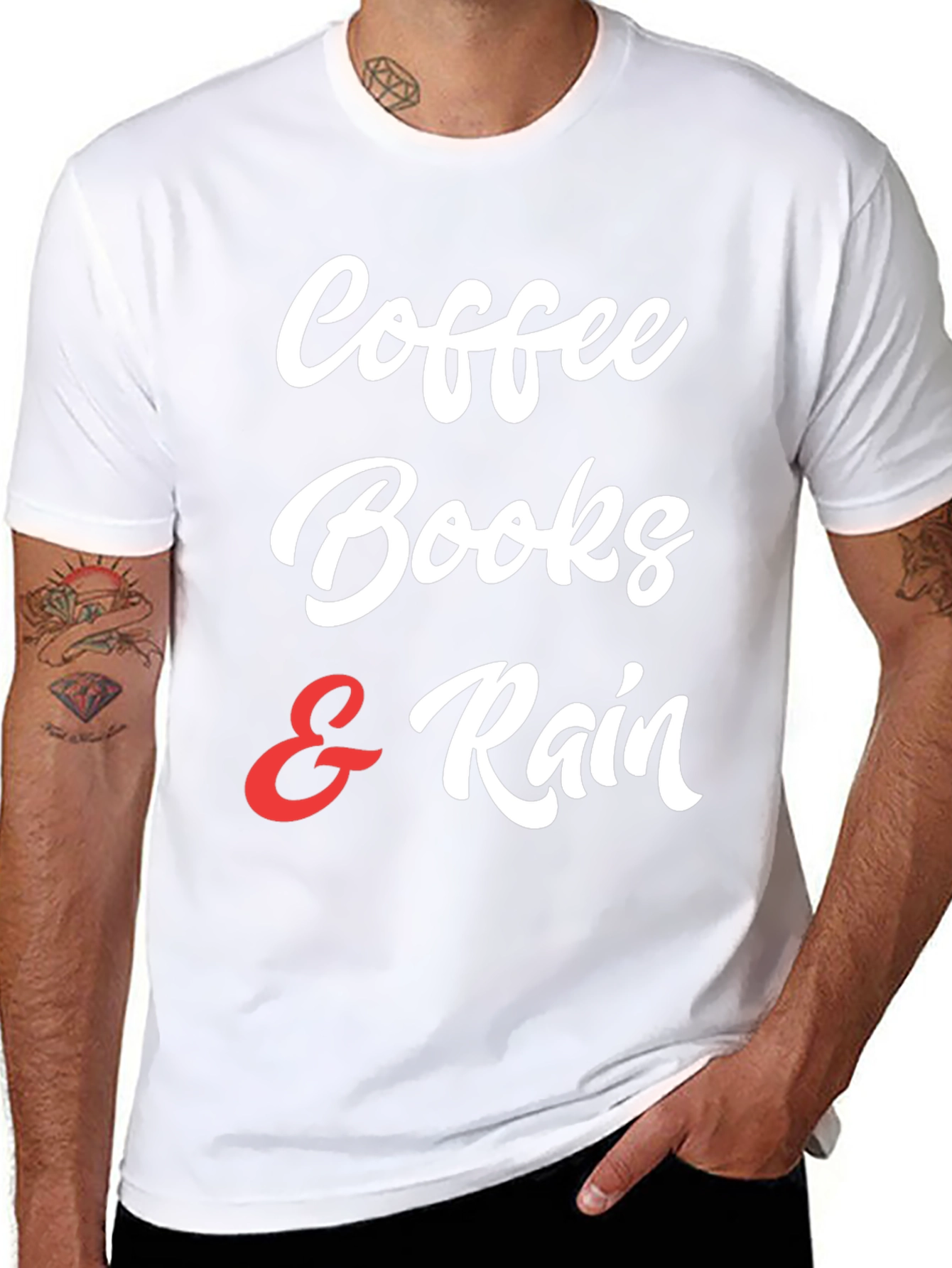 Coffee Books & Rain T-Shirt