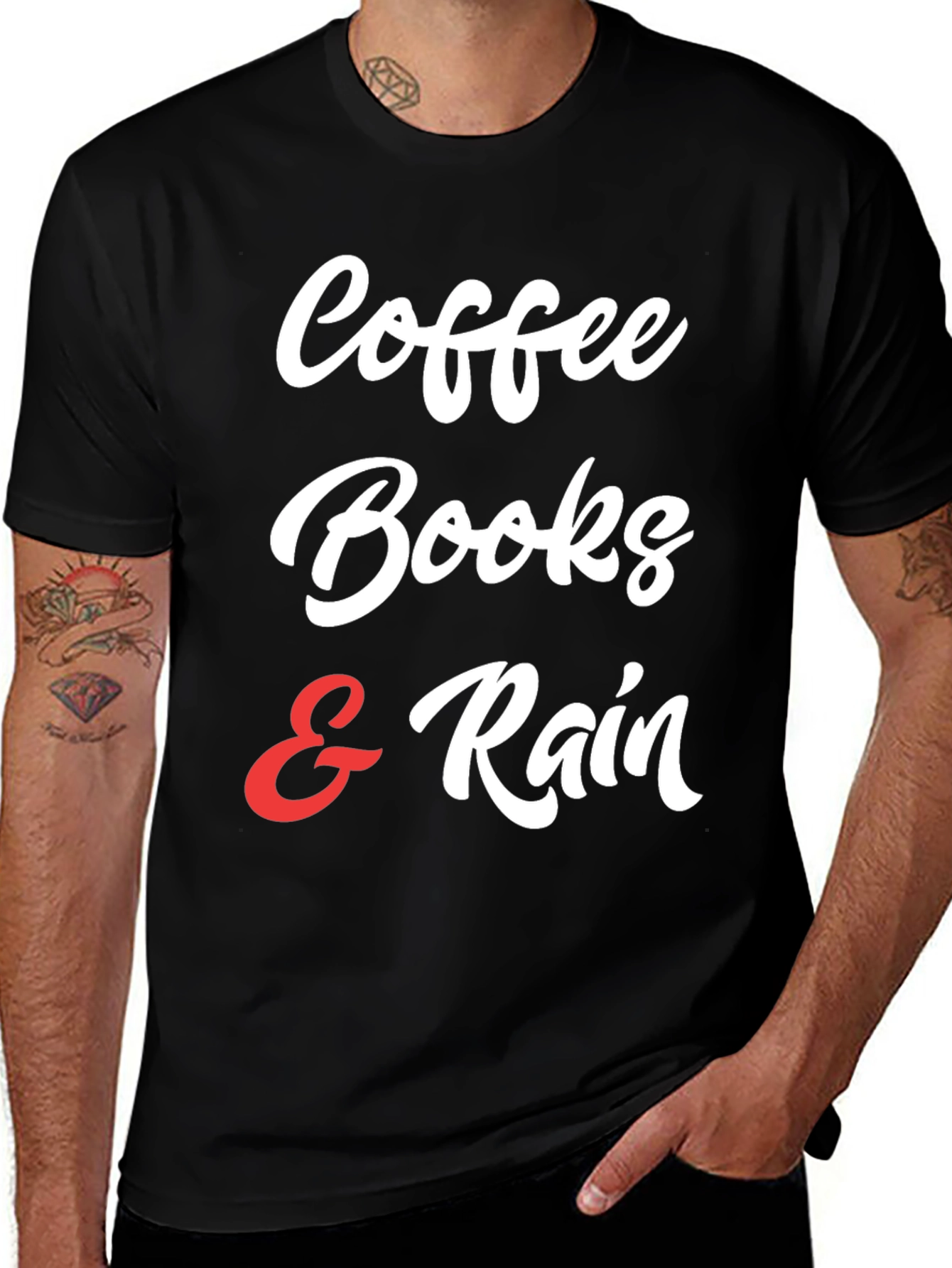 Coffee Books & Rain T-Shirt