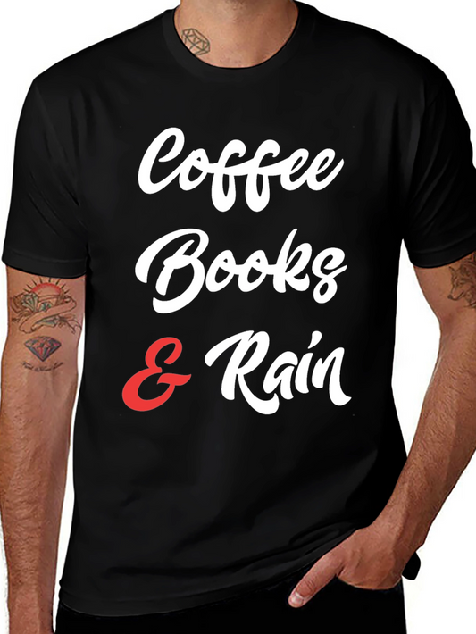 Coffee Books & Rain T-Shirt