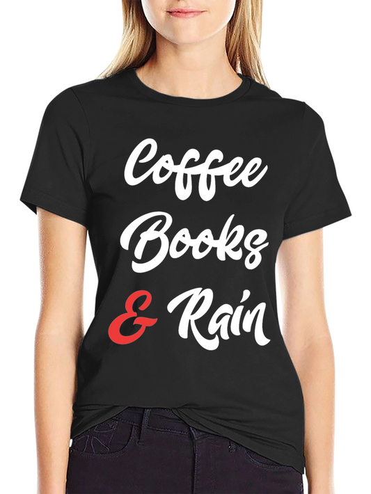 Coffee Books & Rain T-Shirt