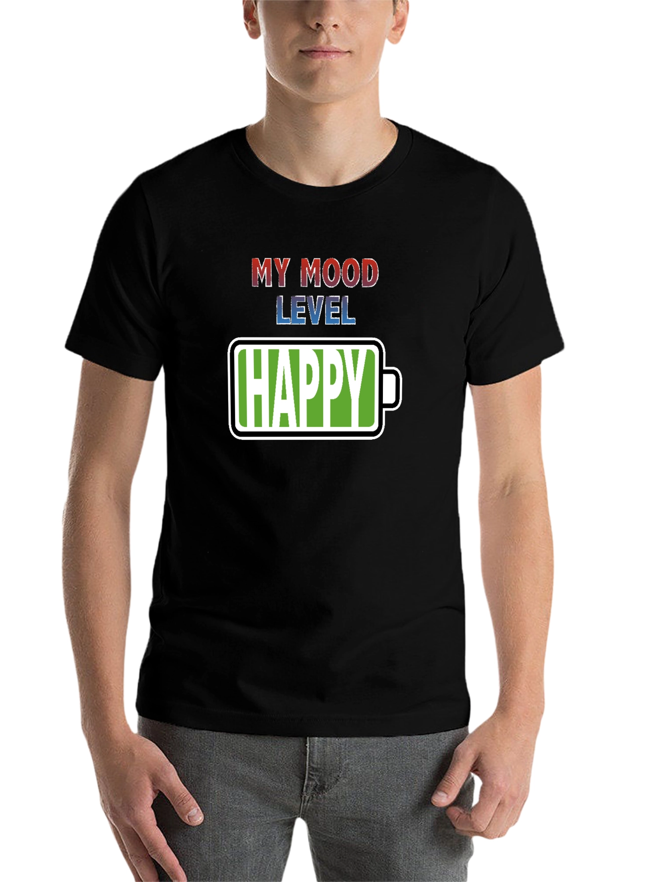 My Mood Level Happy Graphic Tee