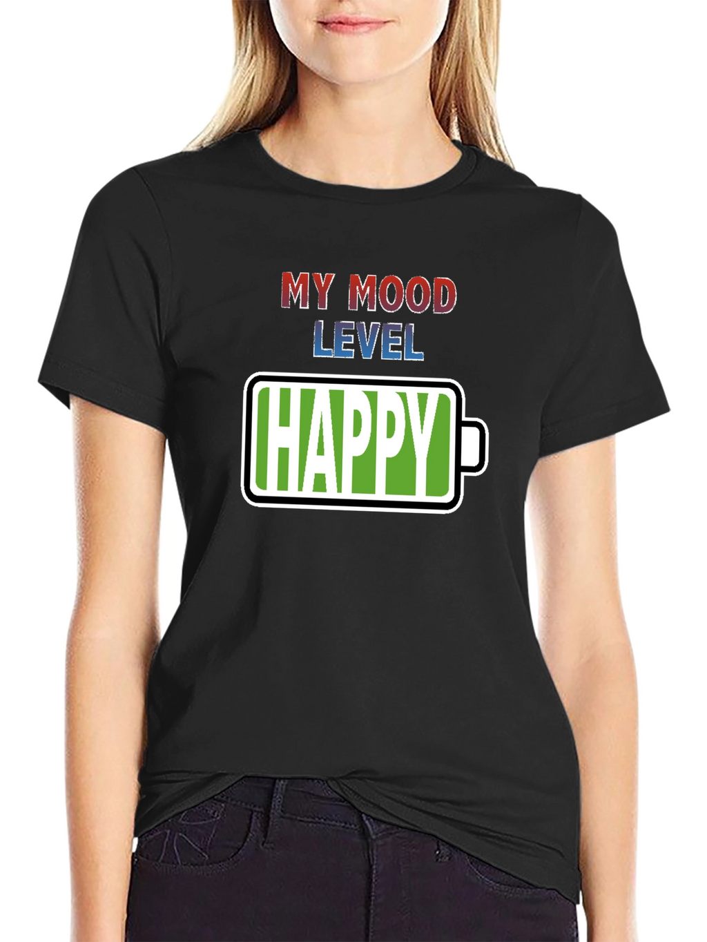 My Mood Level Happy Graphic Tee
