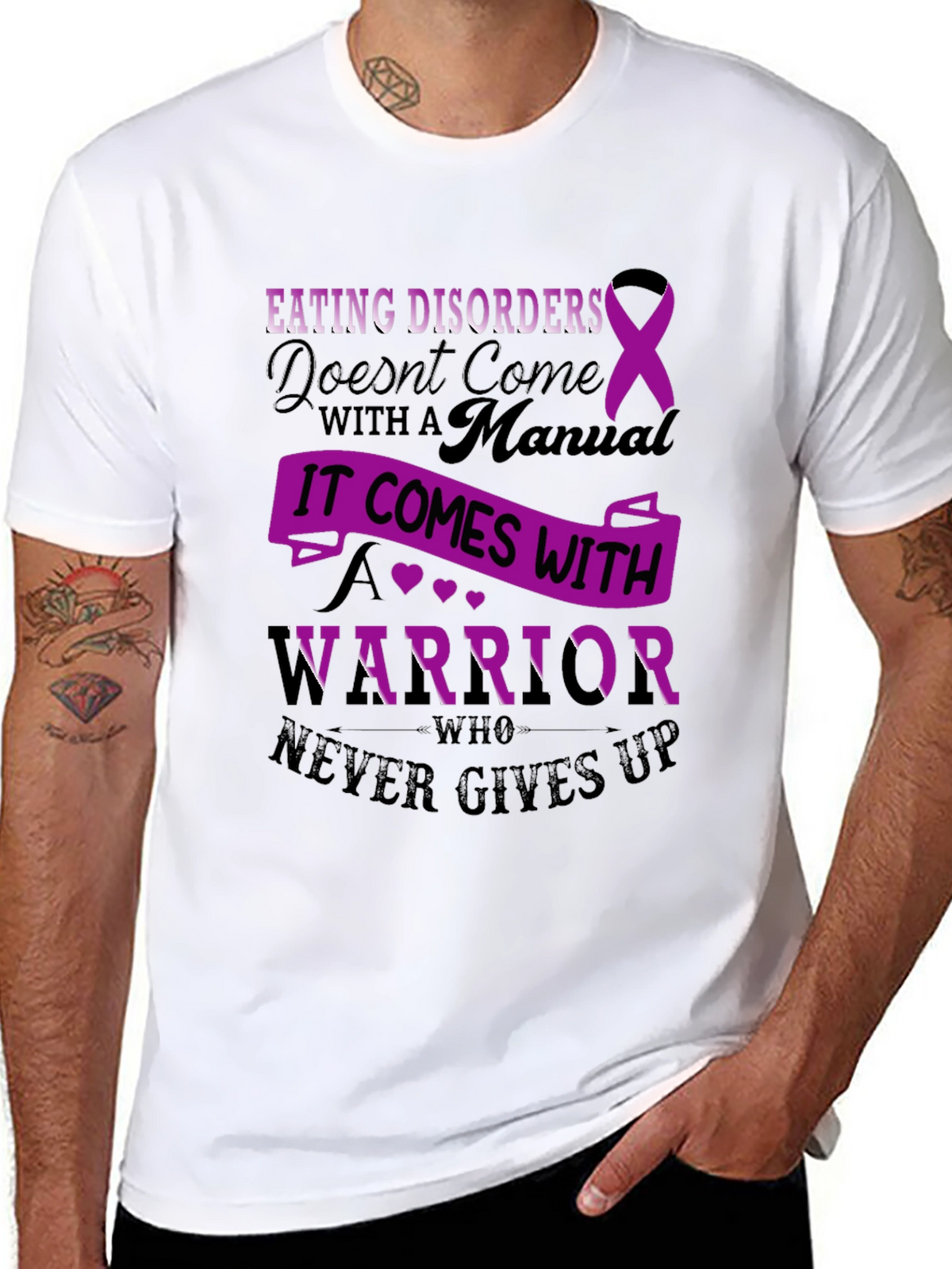 Eating Disorder Awareness T-Shirt - Warrior
