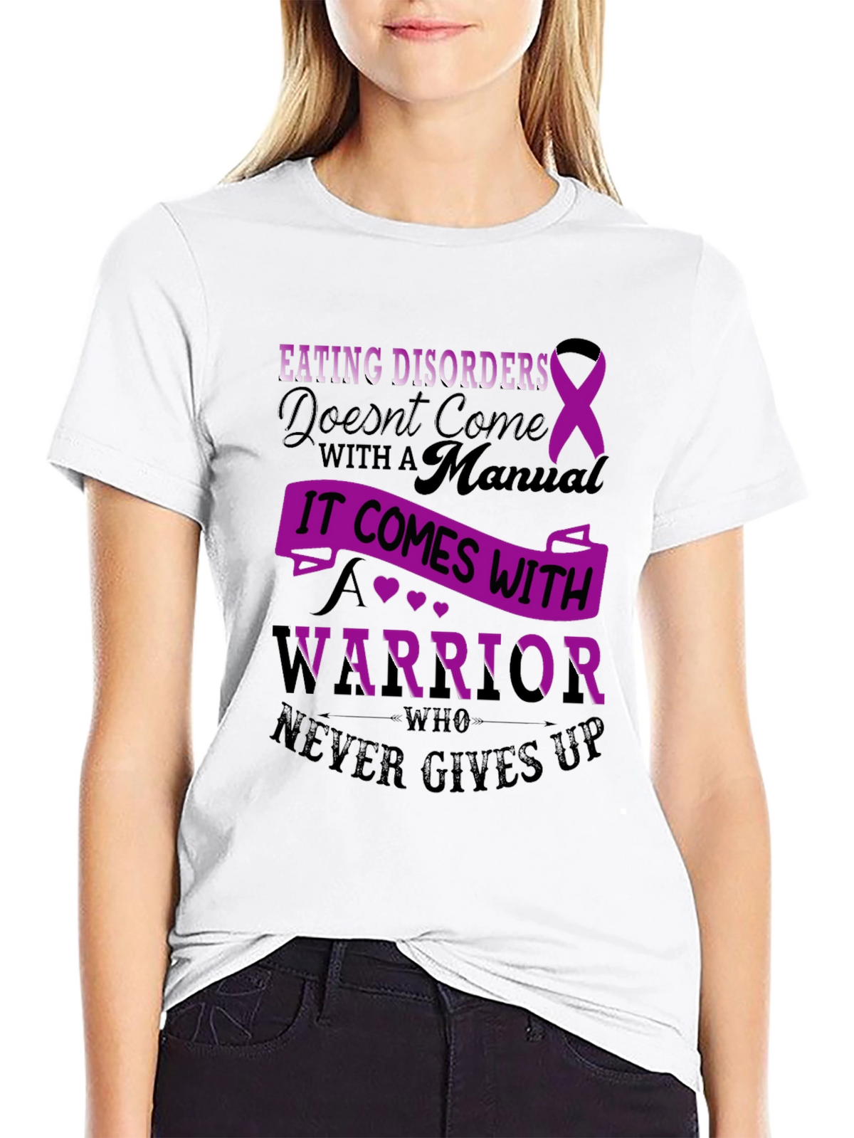 Eating Disorder Awareness T-Shirt - Warrior
