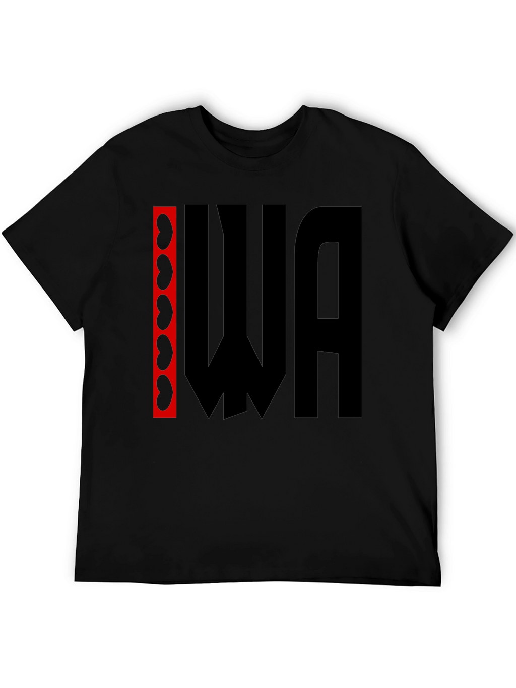 Kidney WA Graphic Tee - Black Cotton T-Shirt