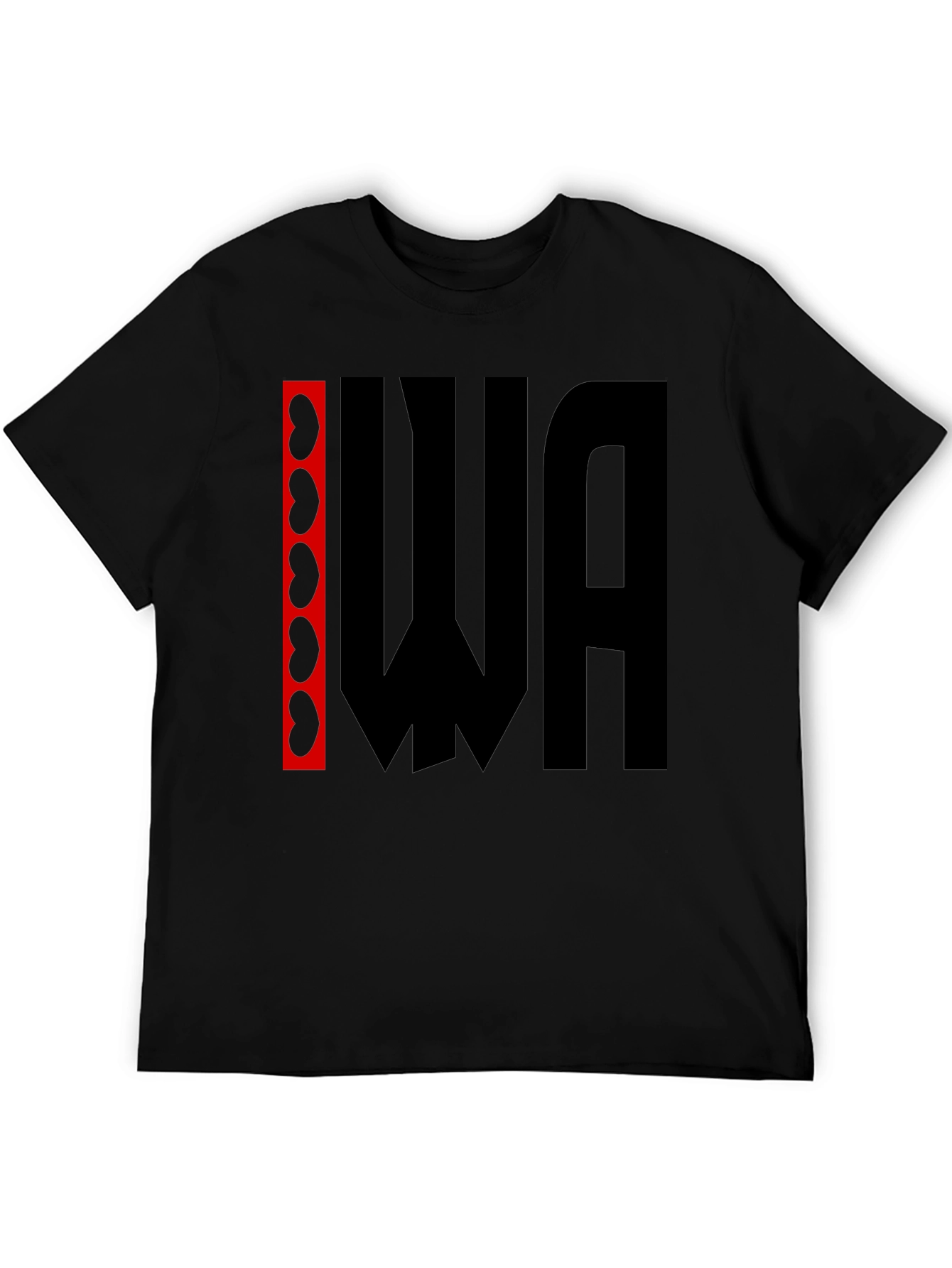 Kidney WA Graphic Tee - Black Cotton T-Shirt