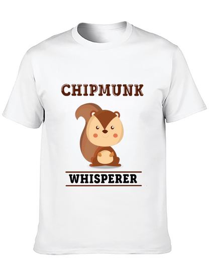 Chipmunk Whisperer Graphic T-Shirt - Cute Animal Tee
