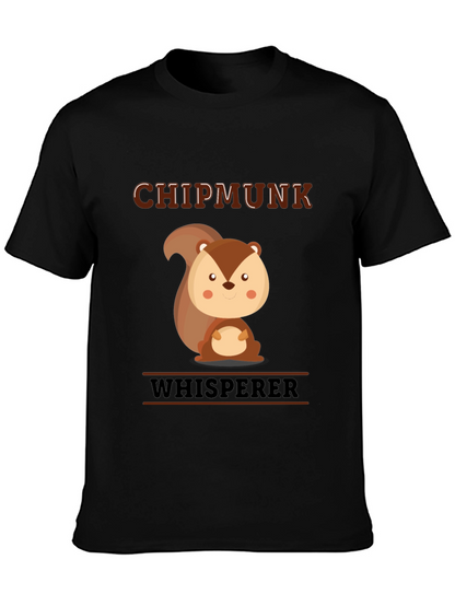 Chipmunk Whisperer Graphic T-Shirt - Cute Animal Tee