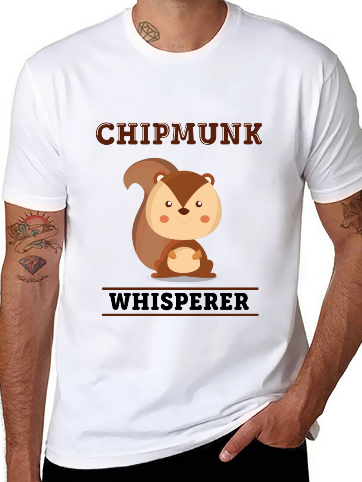 Chipmunk Whisperer Graphic T-Shirt - Cute Animal Tee