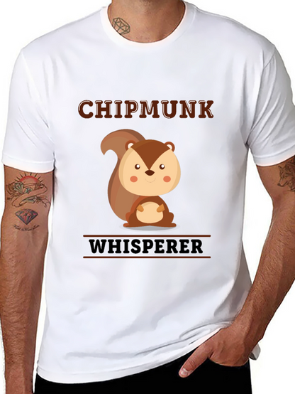 Chipmunk Whisperer Graphic T-Shirt - Cute Animal Tee