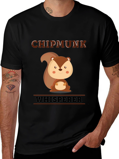 Chipmunk Whisperer Graphic T-Shirt - Cute Animal Tee