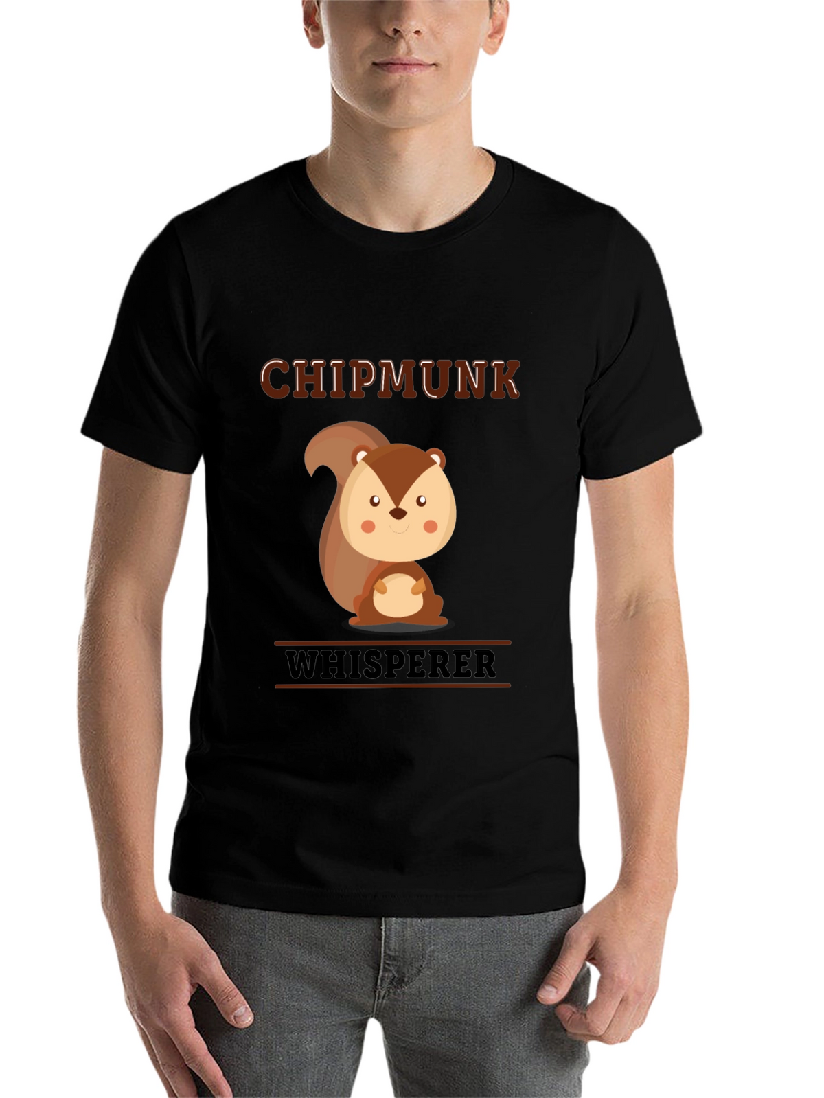 Chipmunk Whisperer Graphic T-Shirt - Cute Animal Tee
