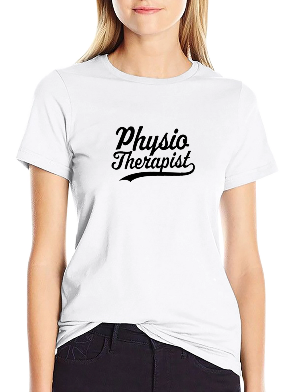 Physio Therapist Graphic T-Shirt - Black