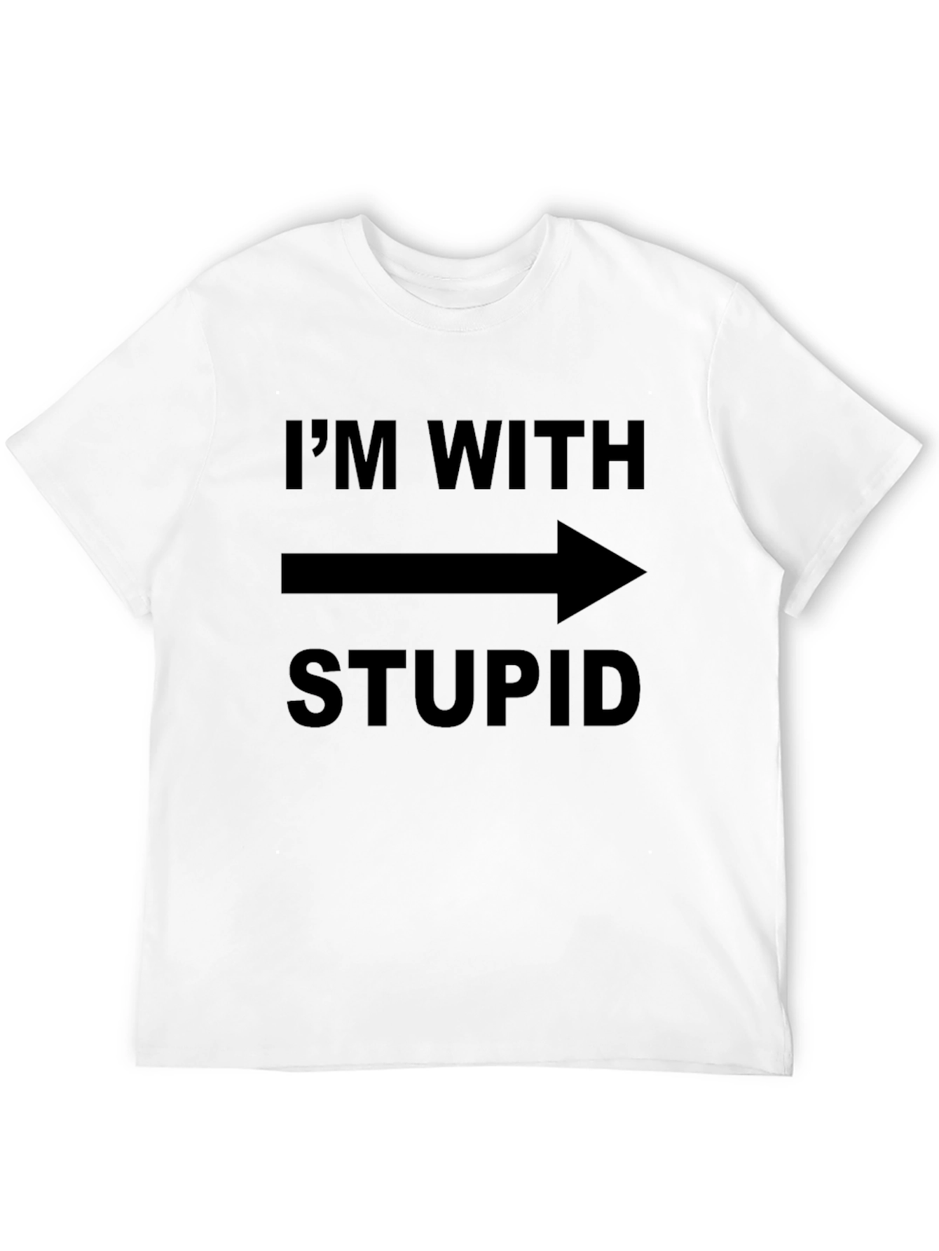 Im With Stupid T-Shirt Funny Novelty Tee