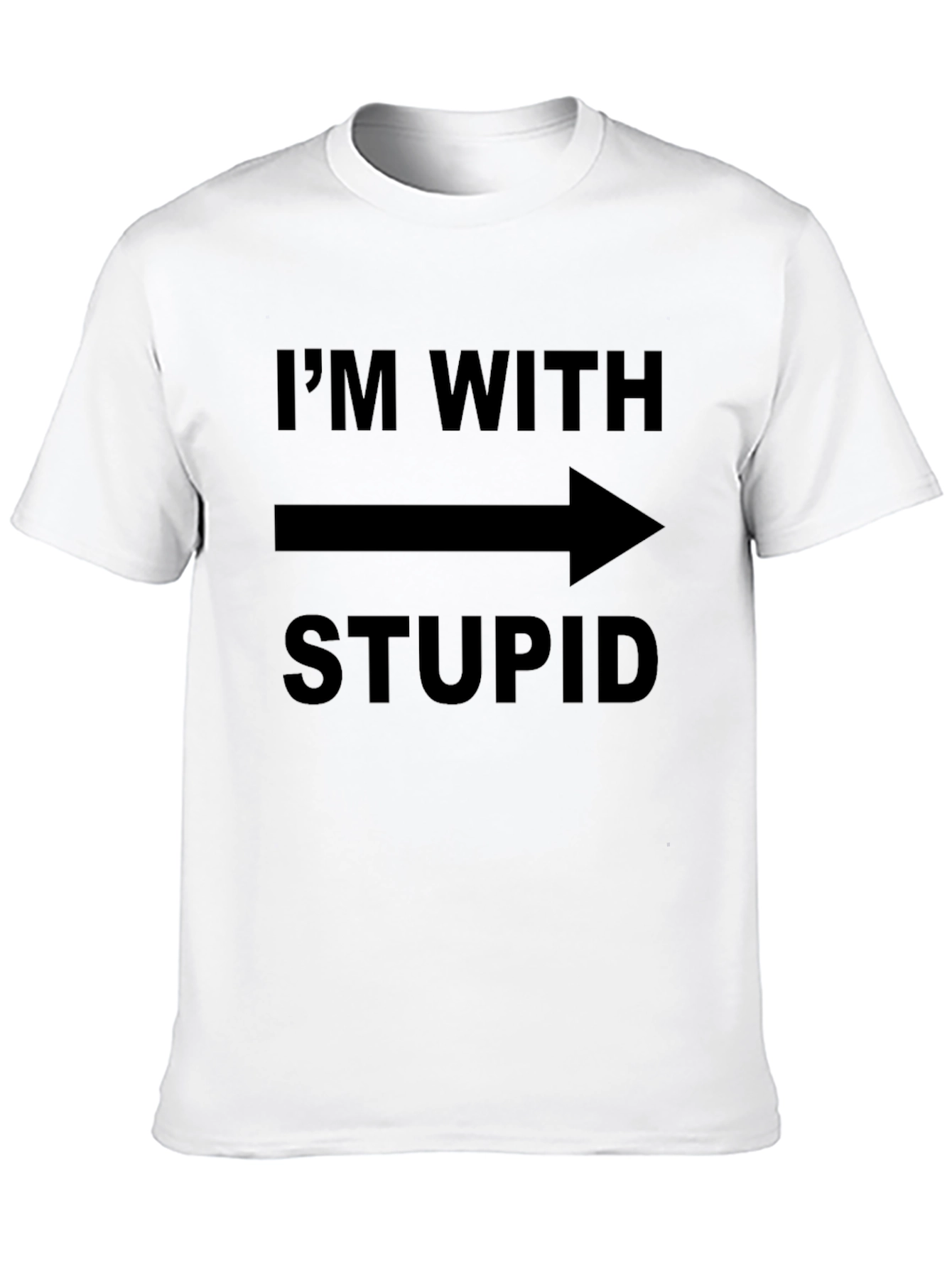 Im With Stupid T-Shirt Funny Novelty Tee