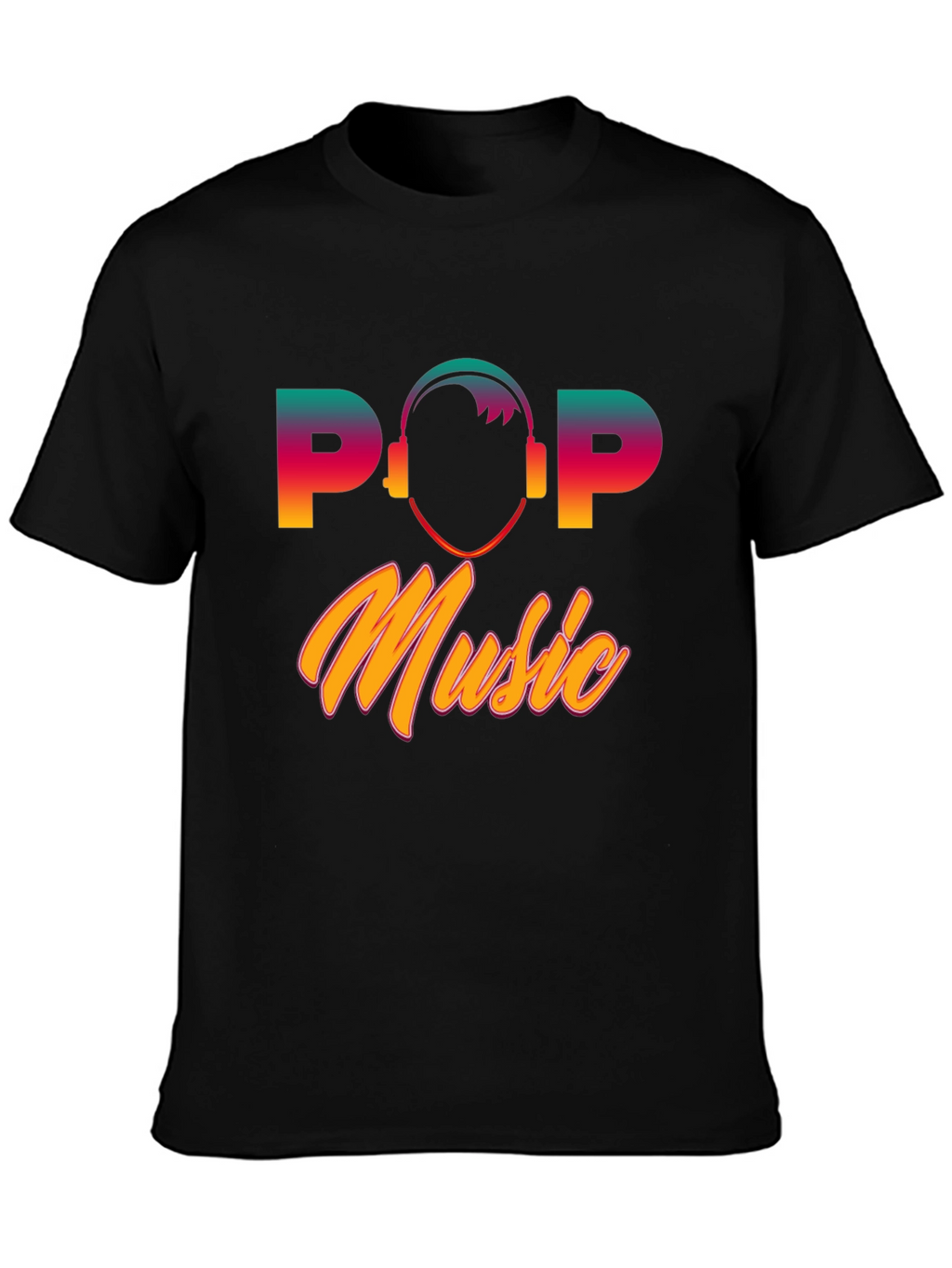 Pop Music Graphic T-Shirt - Retro Style Tee