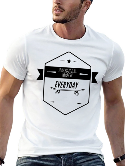 Sk8 All Day Everyday Black T-Shirt