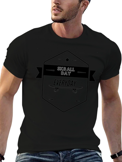 Sk8 All Day Everyday Black T-Shirt