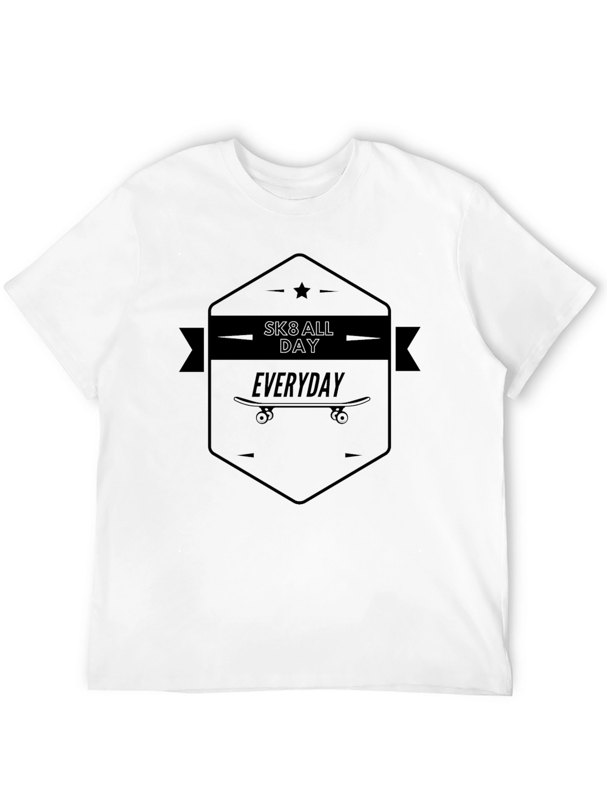 Sk8 All Day Everyday Black T-Shirt