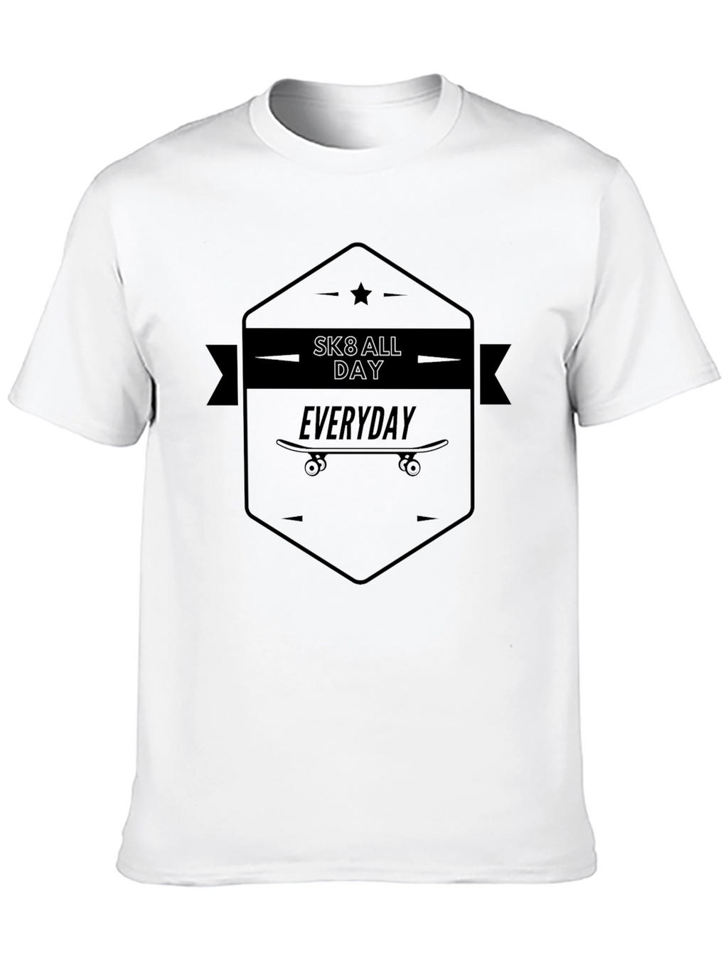 Sk8 All Day Everyday Black T-Shirt