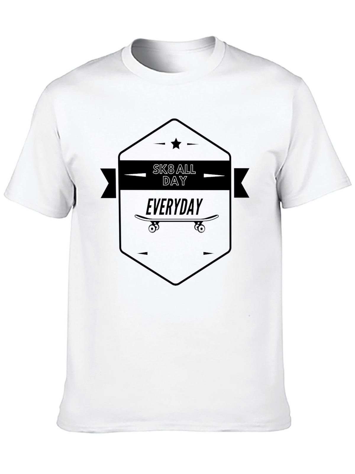 Sk8 All Day Everyday Black T-Shirt