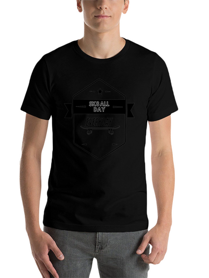 Sk8 All Day Everyday Black T-Shirt