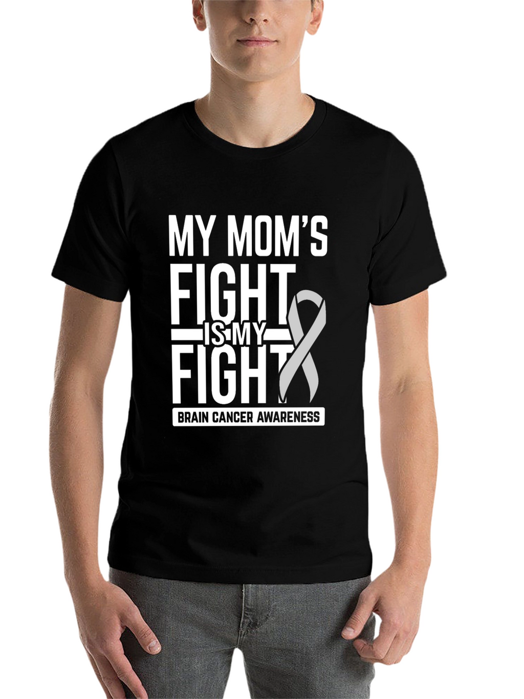 Brain Cancer Awareness T-Shirt - Moms Fight
