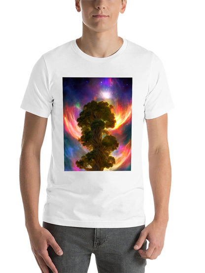 Cosmic Tree Graphic T-Shirt - Mens Black Tee