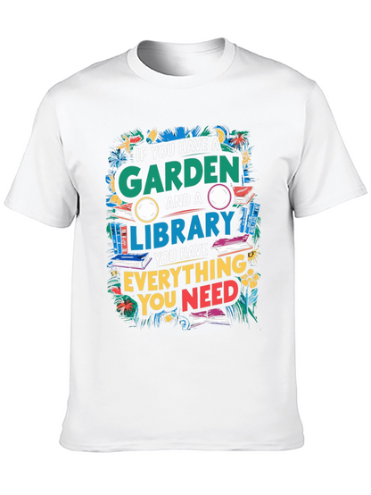 Garden and Library T-Shirt
