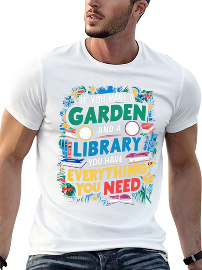Garden and Library T-Shirt