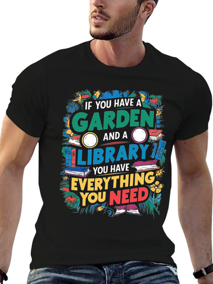Garden and Library T-Shirt