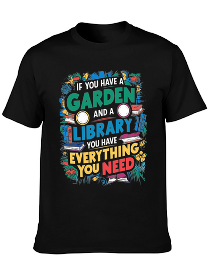 Garden and Library T-Shirt