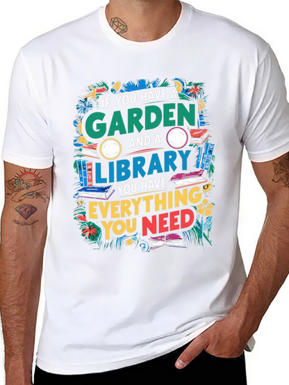 Garden and Library T-Shirt